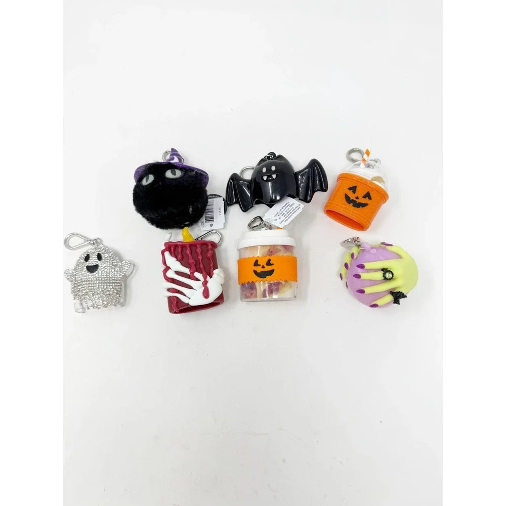 Bath & Body‎ Works Lot of 7 Halloween PocketBac Holder Ghost Bat Cat Candle